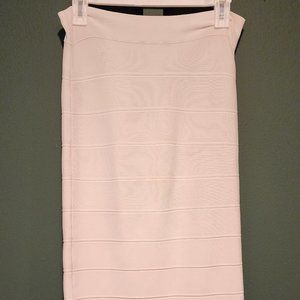 BCBG White Bandage Skirt